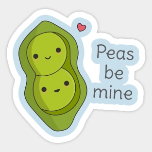 Cute Peas Pun T-Shirt Sticker